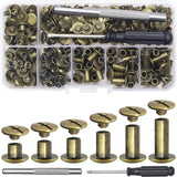 Maxbell Rivet Box Set Steel Rivets for Leather Goods Crafting