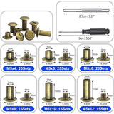 Maxbell Rivet Box Set Steel Rivets for Leather Goods Crafting
