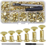 Maxbell Rivet Box Set Steel Rivets for Leather Goods Crafting