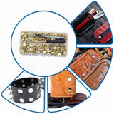 Maxbell Rivet Box Set Steel Rivets for Leather Goods Crafting