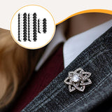 Maxbell Rubber Pin Backs Clasp Tie Tacks Blank Pins for Jewelry Uniform