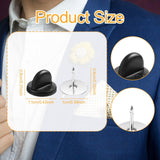 Maxbell Rubber Pin Backs Clasp Tie Tacks Blank Pins for Jewelry Uniform
