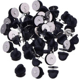 Maxbell Rubber Pin Backs Clasp Tie Tacks Blank Pins for Jewelry Uniform