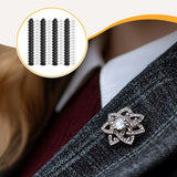 Maxbell Rubber Pin Backs Clasp Tie Tacks Blank Pins for Jewelry Uniform