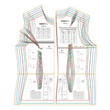 Maxbell 2Pcs Template Ruler Dresses Making Multipurpose Clothing Making Sewing Ruler