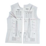 Maxbell 2Pcs Template Ruler Dresses Making Multipurpose Clothing Making Sewing Ruler