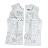 Maxbell 2Pcs Template Ruler Dresses Making Multipurpose Clothing Making Sewing Ruler