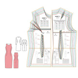 Maxbell 2Pcs Template Ruler Dresses Making Multipurpose Clothing Making Sewing Ruler