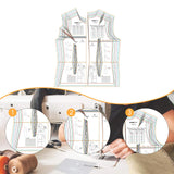 Maxbell 2Pcs Template Ruler Dresses Making Multipurpose Clothing Making Sewing Ruler