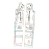 Maxbell Qipao Basic Pattern Template Clear Tailoring Professional Illustration Ruler