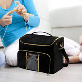 Maxbell Household Yarn Storage Bag Portable Yarn Storage Tote Yarn Storage