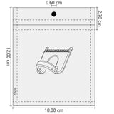 Maxbell 10 Pieces Sewing Templates Practical for Quilting Sewing Aids Seam Finishing