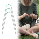 Maxbell 3Pcs Circular Knitting Pins Knit Pins for Sweaters Knitting Projects Scarves 2.25MM