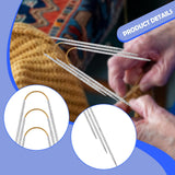 Maxbell 3Pcs Circular Knitting Pins Knit Pins for Sweaters Knitting Projects Scarves 2.75MM