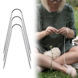 Maxbell 3Pcs Circular Knitting Pins Knit Pins for Sweaters Knitting Projects Scarves 3.25MM
