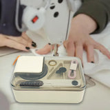 Maxbell Sewing Kit Tools Repair Project Kit Accessories for Home Emergency Women Men Milk white
