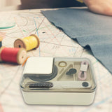 Maxbell Sewing Kit Tools Repair Project Kit Accessories for Home Emergency Women Men Milk white