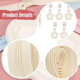 Maxbell Nylon Coil Zippers Supplies Sewing Zippers for Craft Bags Tailors DIY Sewing Beige