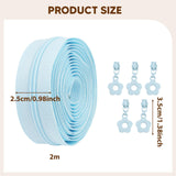 Maxbell Nylon Coil Zippers Supplies Sewing Zippers for Craft Bags Tailors DIY Sewing Light Blue