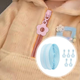 Maxbell Nylon Coil Zippers Supplies Sewing Zippers for Craft Bags Tailors DIY Sewing Light Blue