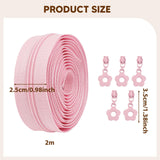 Maxbell Nylon Coil Zippers Supplies Sewing Zippers for Craft Bags Tailors DIY Sewing Pink