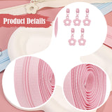 Maxbell Nylon Coil Zippers Supplies Sewing Zippers for Craft Bags Tailors DIY Sewing Pink
