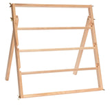 Maxbell Wooden Ribbon Holder 3 Tier Storage Rack for Cake Shop Tabletop Flower Store