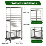 Maxbell Ribbon Organizer Display Rack for Flower Store Retail Shop Sewing Craft Room