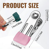 Maxbell 10Pcs Stainless Steel Clothes Pins Washing Clothespins for Sock Food Sealing