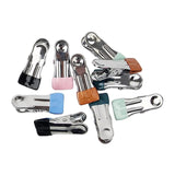 Maxbell 10Pcs Stainless Steel Clothes Pins Washing Clothespins for Sock Food Sealing