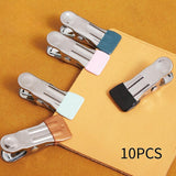 Maxbell 10Pcs Stainless Steel Clothes Pins Washing Clothespins for Sock Food Sealing