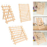 Maxbell Wooden Thread Rack Sewing Portable Stable Quilting Accessories Braiding Rack 30 Spool