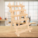 Maxbell Wooden Thread Rack Sewing Portable Stable Quilting Accessories Braiding Rack 30 Spool