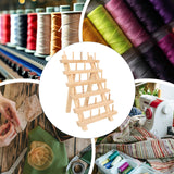 Maxbell Wooden Thread Rack Sewing Portable Stable Quilting Accessories Braiding Rack 30 Spool