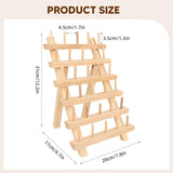 Maxbell Wooden Thread Rack Sewing Portable Stable Quilting Accessories Braiding Rack 30 Spool