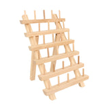 Maxbell Wooden Thread Rack Sewing Portable Stable Quilting Accessories Braiding Rack 30 Spool