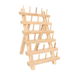 Maxbell Wooden Thread Rack Sewing Portable Stable Quilting Accessories Braiding Rack 30 Spool