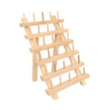 Maxbell Wooden Thread Rack Sewing Portable Stable Quilting Accessories Braiding Rack 30 Spool