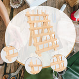 Maxbell Wooden Thread Rack Sewing Portable Stable Quilting Accessories Braiding Rack 30 Spool