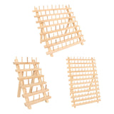Maxbell Wooden Thread Rack Sewing Portable Stable Quilting Accessories Braiding Rack 30 Spool