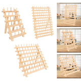 Maxbell Wooden Thread Rack Sewing Portable Stable Quilting Accessories Braiding Rack 30 Spool