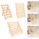 Maxbell Wooden Thread Rack Sewing Portable Stable Quilting Accessories Braiding Rack 30 Spool
