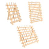 Maxbell Wooden Thread Rack Sewing Portable Stable Quilting Accessories Braiding Rack 30 Spool