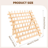 Maxbell Wooden Thread Rack Sewing Portable Stable Quilting Accessories Braiding Rack 80 Spool