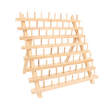 Maxbell Wooden Thread Rack Sewing Portable Stable Quilting Accessories Braiding Rack 80 Spool