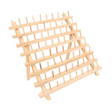 Maxbell Wooden Thread Rack Sewing Portable Stable Quilting Accessories Braiding Rack 80 Spool