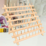 Maxbell Wooden Thread Rack Sewing Portable Stable Quilting Accessories Braiding Rack 80 Spool