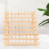 Maxbell Wooden Thread Rack Sewing Portable Stable Quilting Accessories Braiding Rack 80 Spool