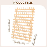 Maxbell Wooden Thread Rack Sewing Portable Stable Quilting Accessories Braiding Rack 120 Spool