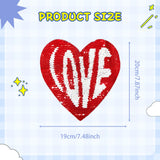 Maxbell Sequins Applique Patch Decal Large Decorative Patches for Jacket Bag Clothing